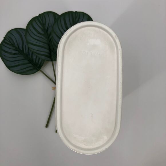 Vintage Tupperware White Snap Lid 9 3/4 Cups Module Mate 1614-21 Food Container - Picture 5 of 9